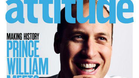 Printul William scrie istorie! Apare pe coperta revistei gay Attitude!